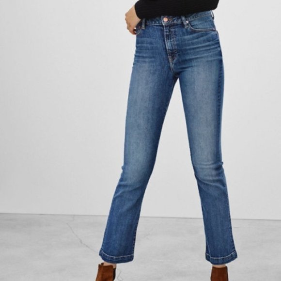 Aritzia Castings High Rise Straight Cropped Jeans - Picture 1 of 12